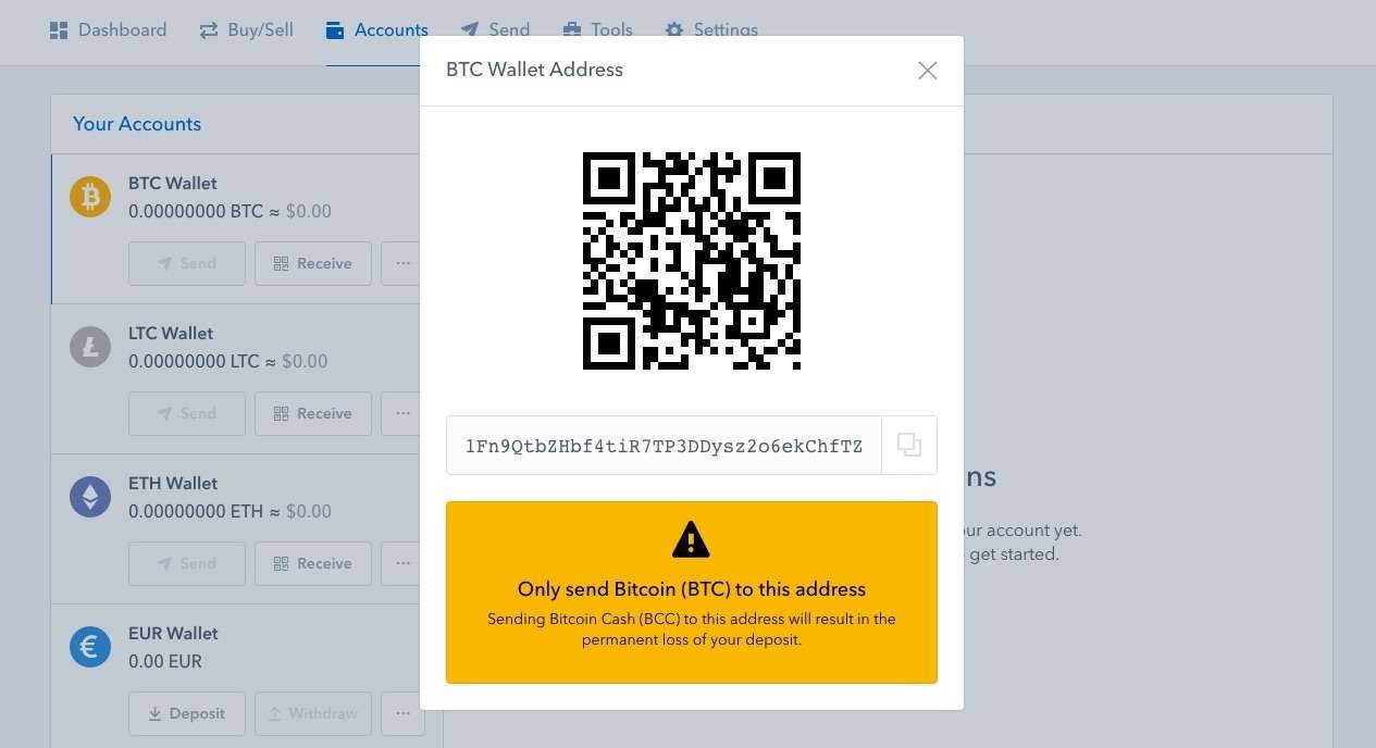 coinbase review wallet address