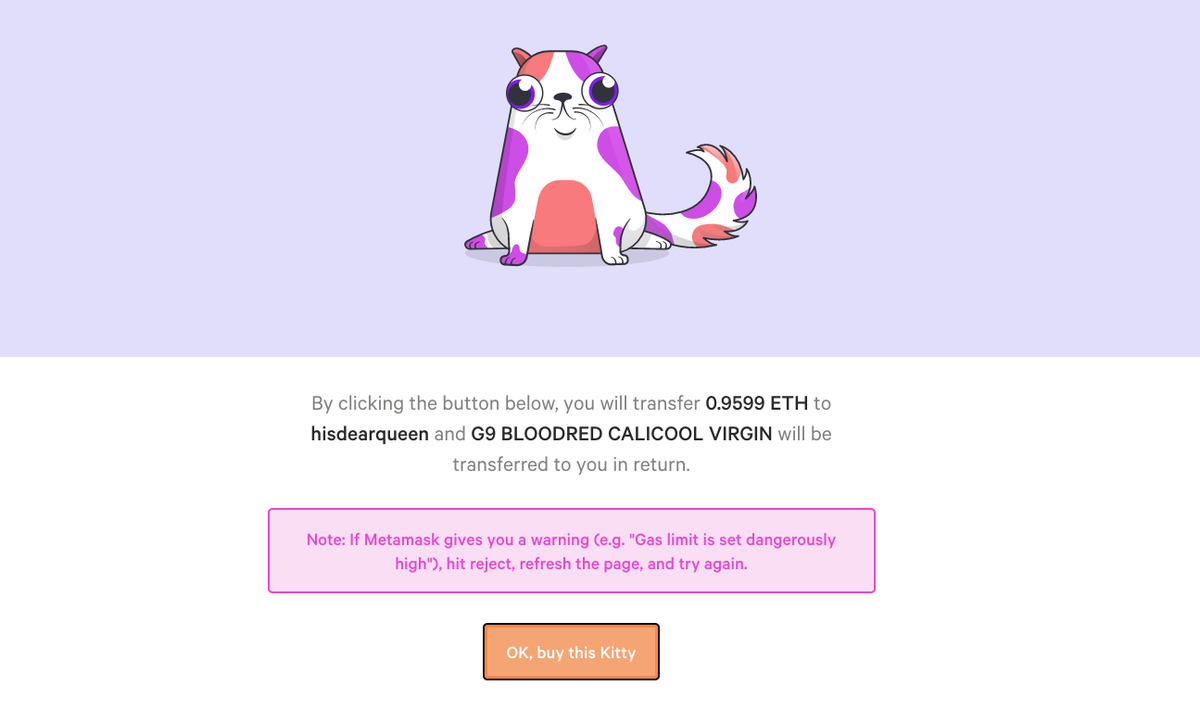 Play and buy CryptoKitties