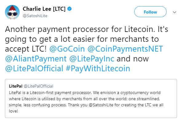LitePay Litecoin launched
