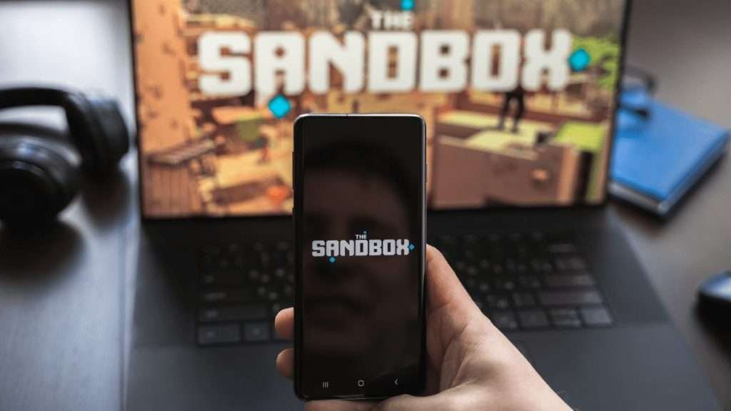 sandbox logo viewed in mobile phone