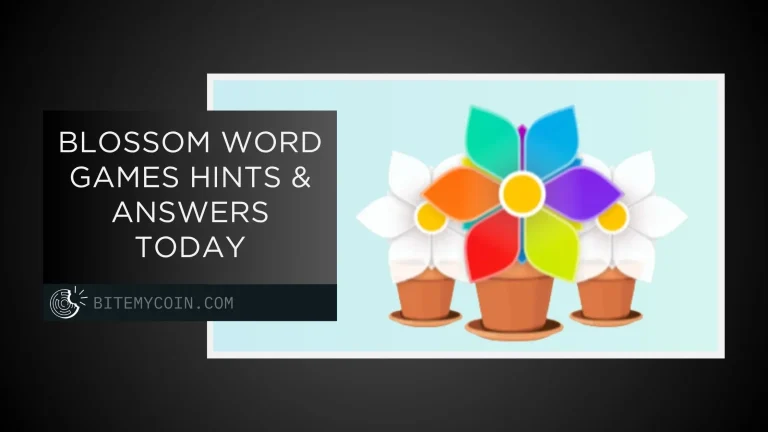 Blossom Word Games Hints & Answers