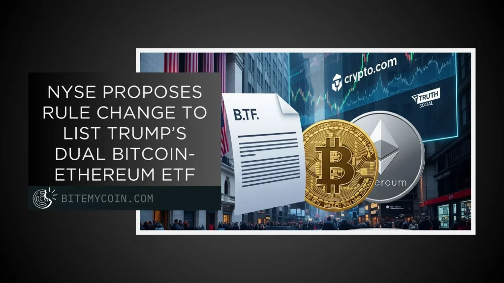 NYSE Proposes Rule Change to List Trump’s Dual Bitcoin-Ethereum ETF