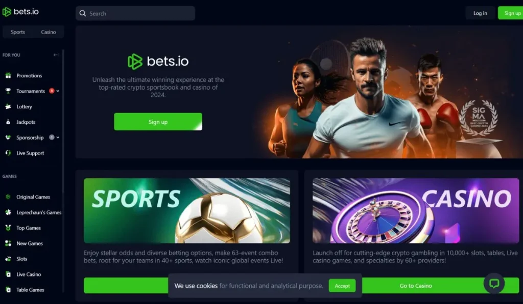 Bets.io screenshot