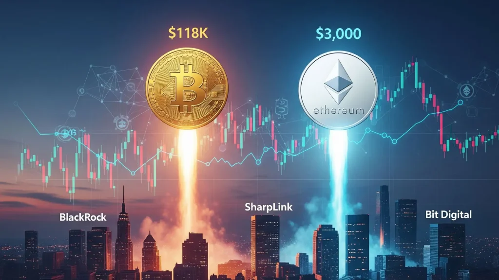 Ether hits 3K amidst Bitcoin ATH