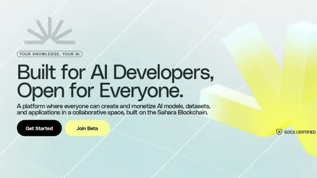 Sahara AI screenshot