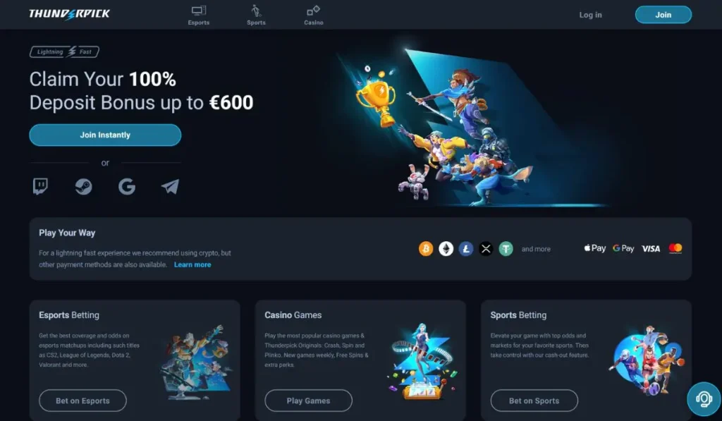 Thunderpick screenshot