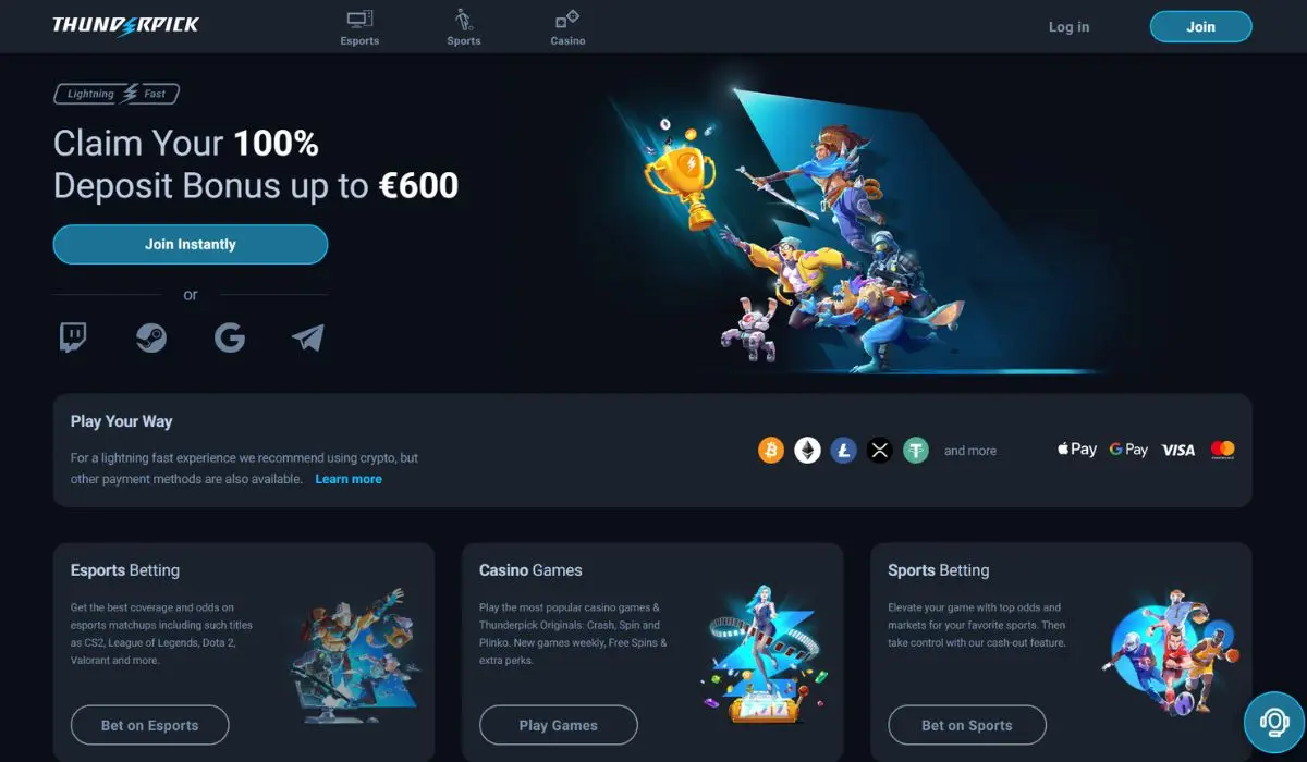 Thunderpick screenshot