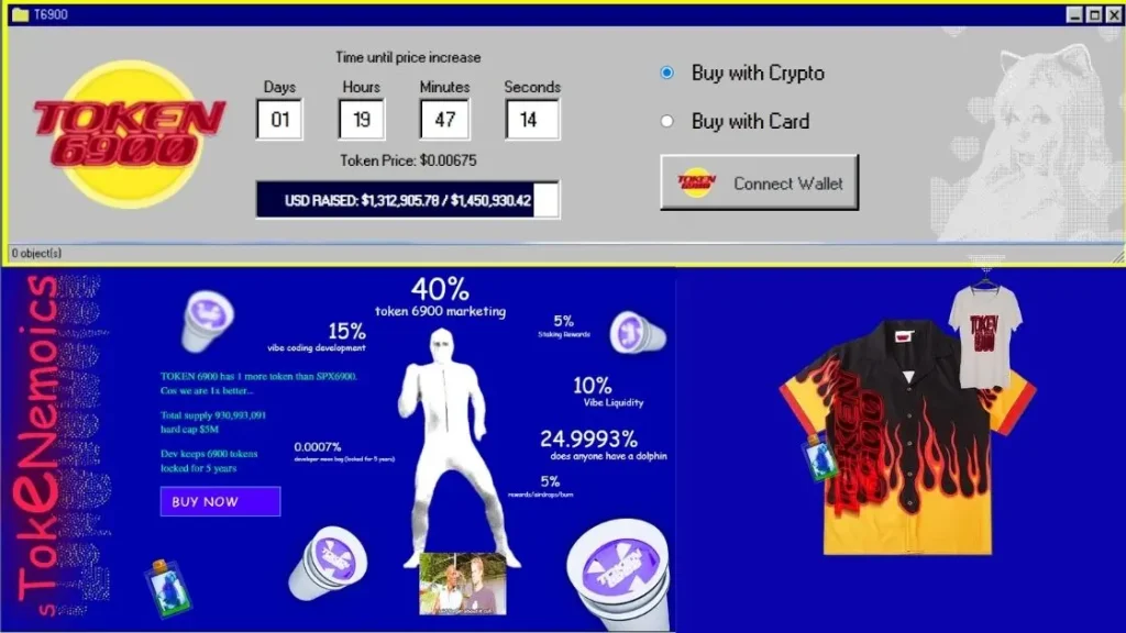 Token6900 presale screenshot