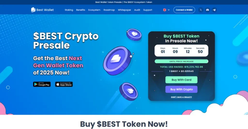 Best Wallet Token presale screenshot