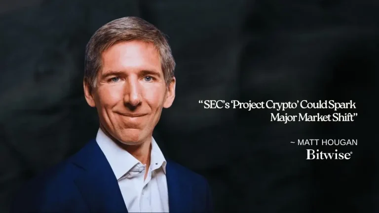 Bitwise CIO Matt Hougan comments on SEC’s Project Crypto