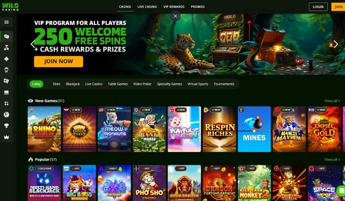 Wild Casino screenshot