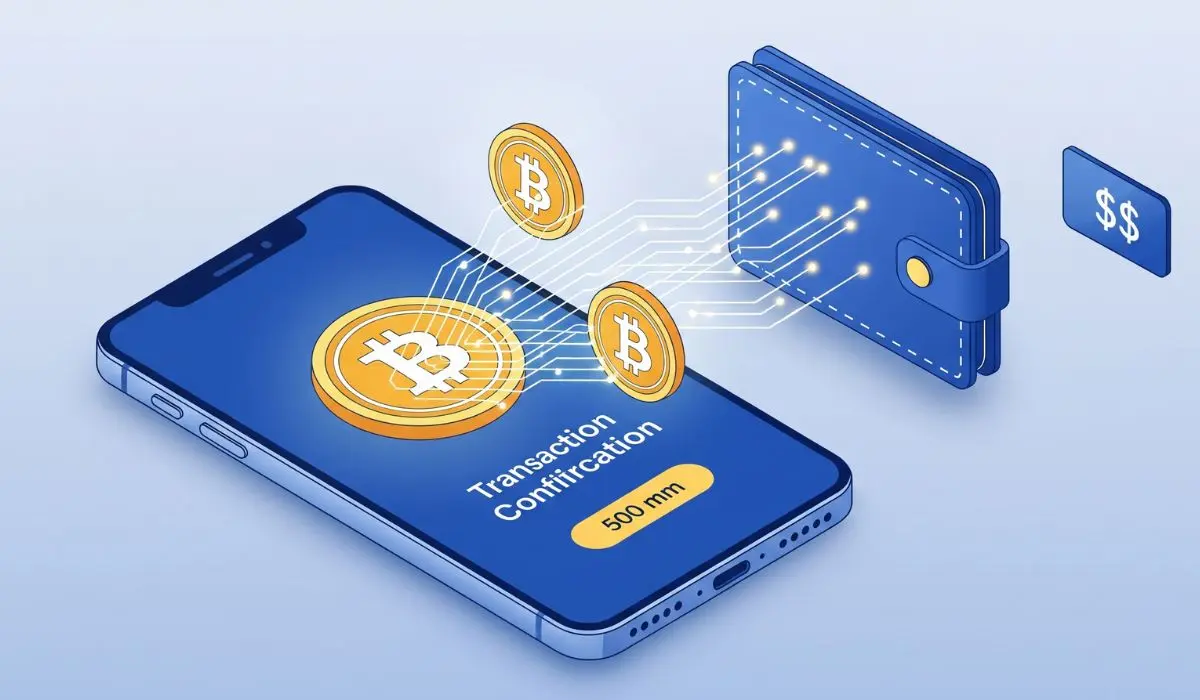graphical representation of crypto payment