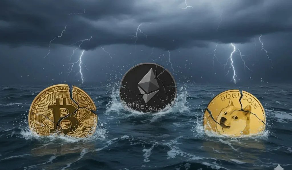 3 Reasons Why Bitcoin, Ethereum, and Dogecoin Are Struggling This Week