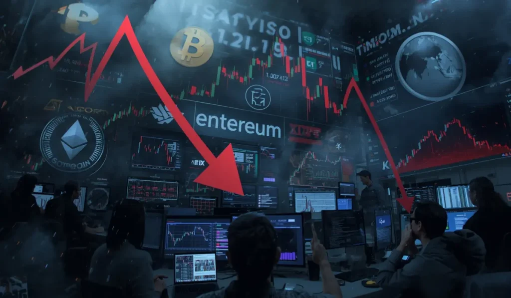 Crypto Market Liquidation Shoots $1.7B amid Bitcoin and Altcoins Crash