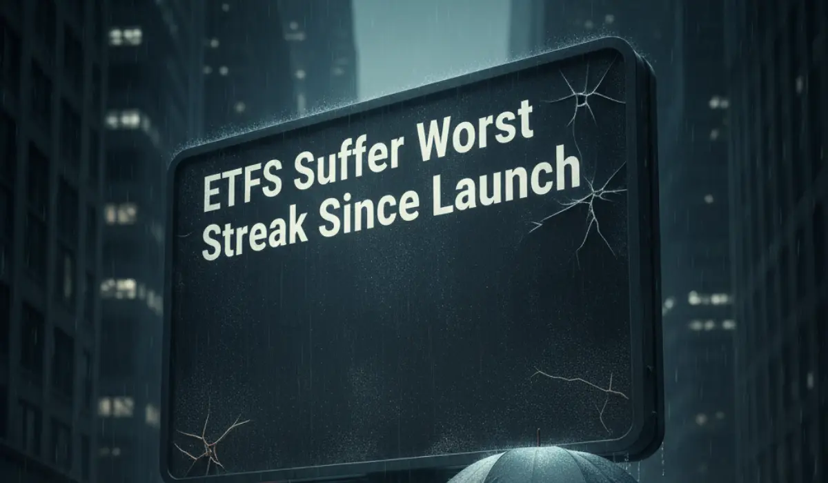 ETFs Suffer Worst Streak Since Launch as Bitcoin and Ethereum Record Heavy Outflows