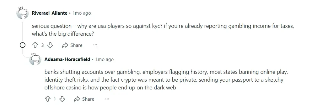 Crypto Casino Reddit No KYC
