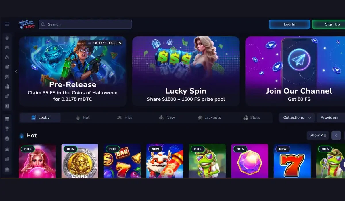 7Bit Bitcoin casino 2025 with 10,000+ games and 100% cashback welcome bonus.