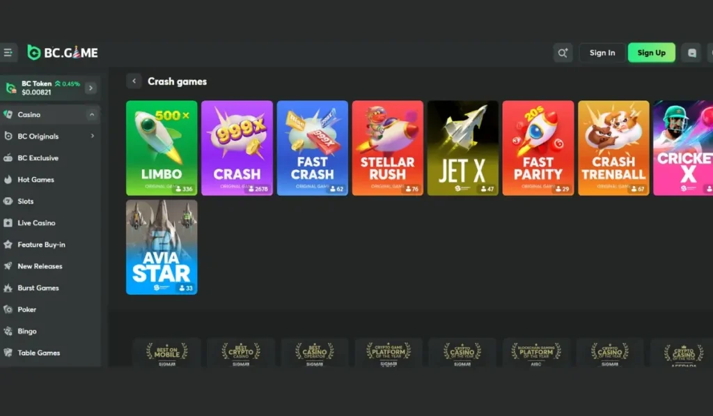 BC Game-Best Crash Gambling Site