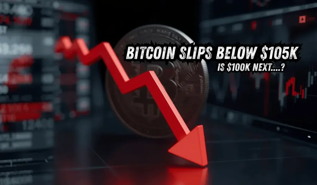 Bitcoin Slips Below $105K — Is $100K Next