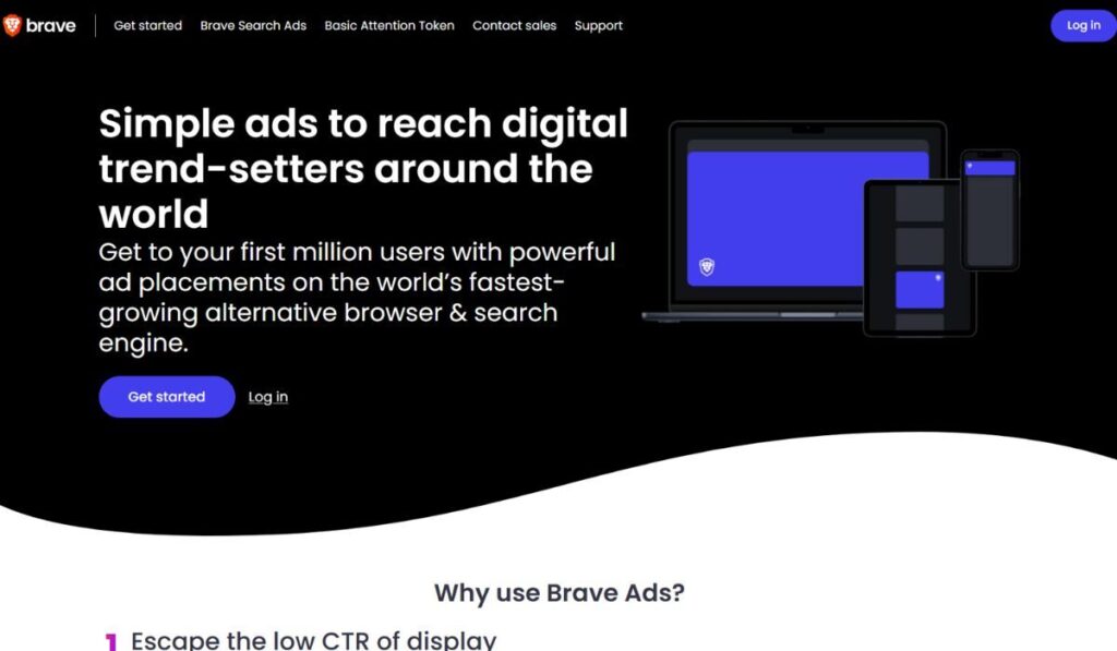Brave Browser Advertisements