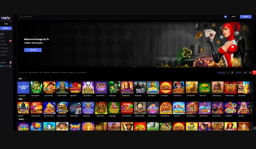 Mirax Review - Leading Casino for Massive Game Variety 