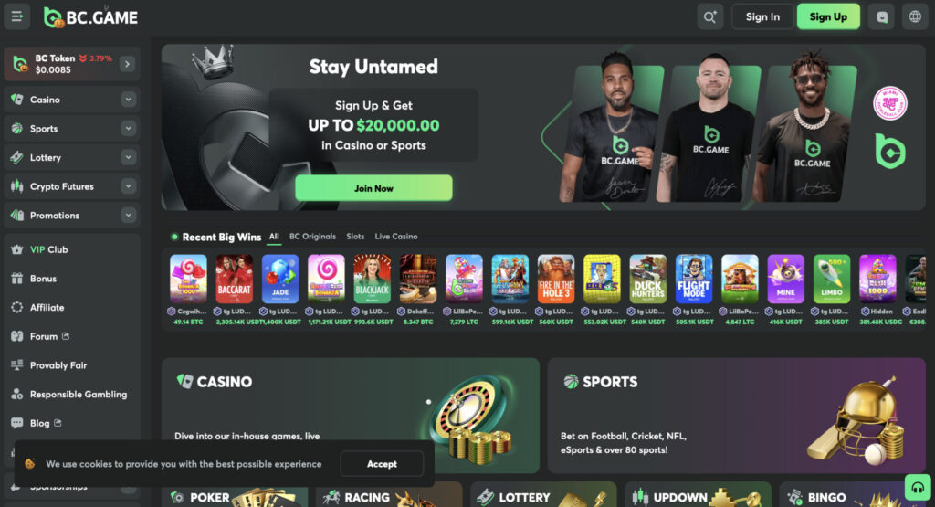 BC.GAME Crypto Casino Platform
