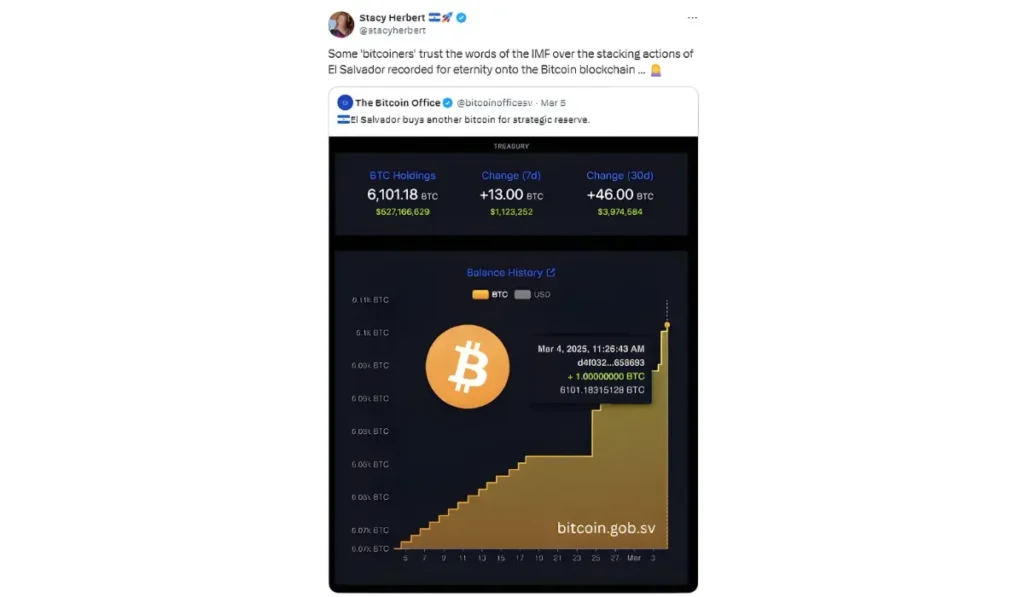 Stacy Herbert, director of El Salvador’s Bitcoin Office and co-host of the Orange Pill podcast