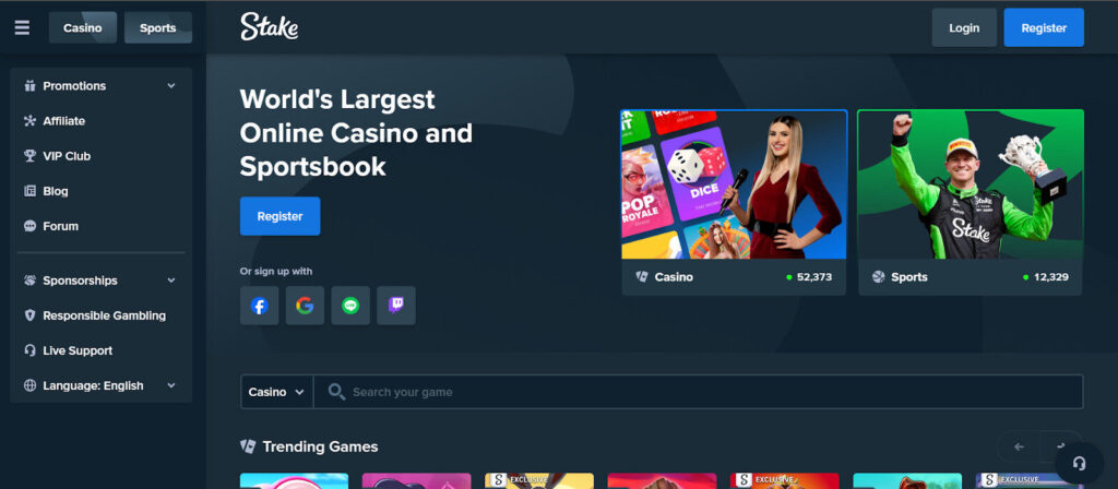 Stake - Best crypto Casino