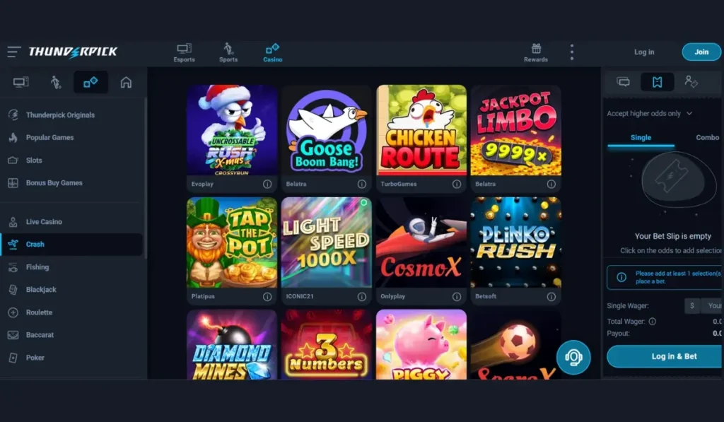 ThunderPick -Best Crash Gambling Site