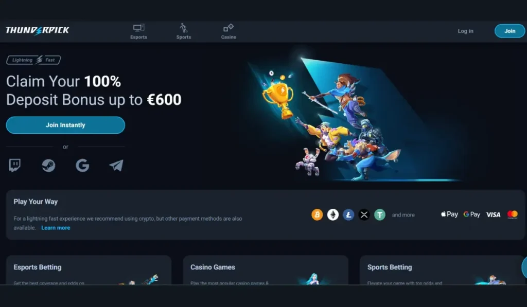 Thunderpick Casino – eSports betting and live casino