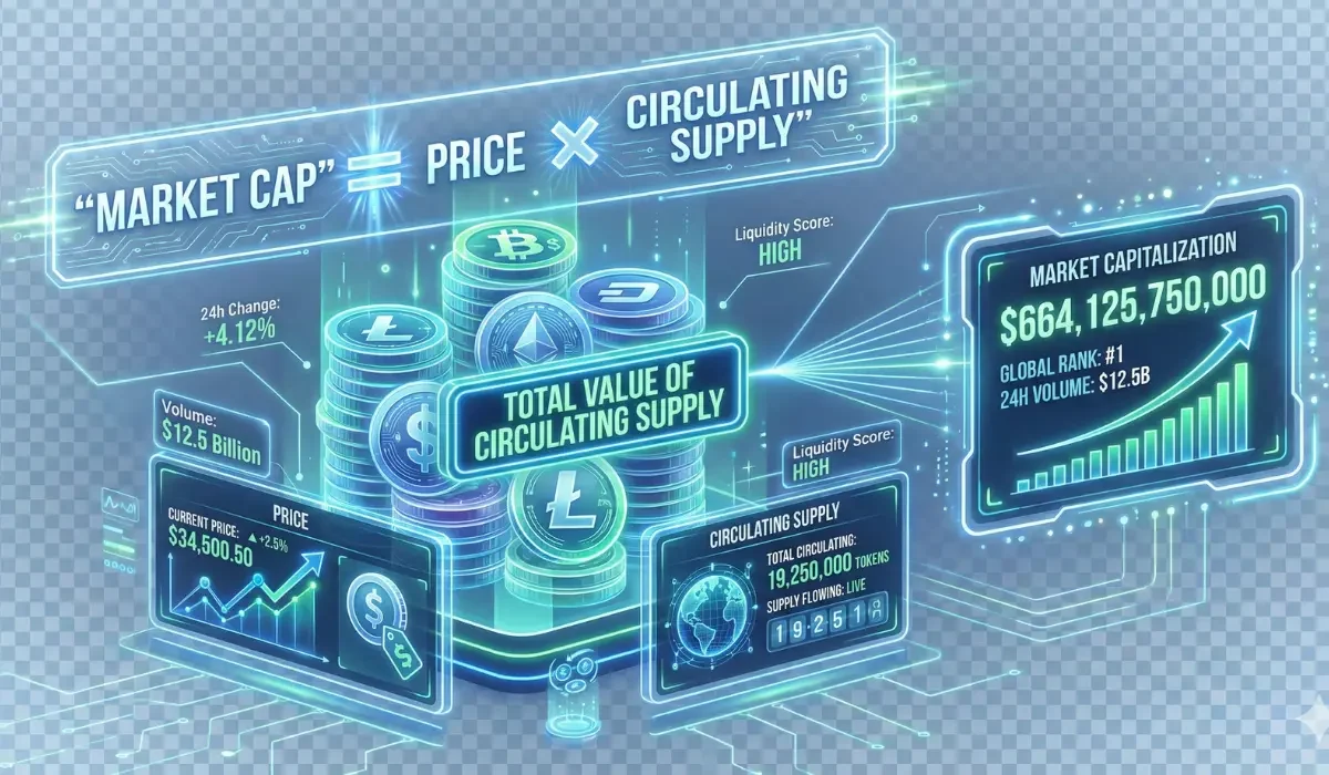 What Describes the Total Value of all Circulating Coins in a Cryptocurrency ?
