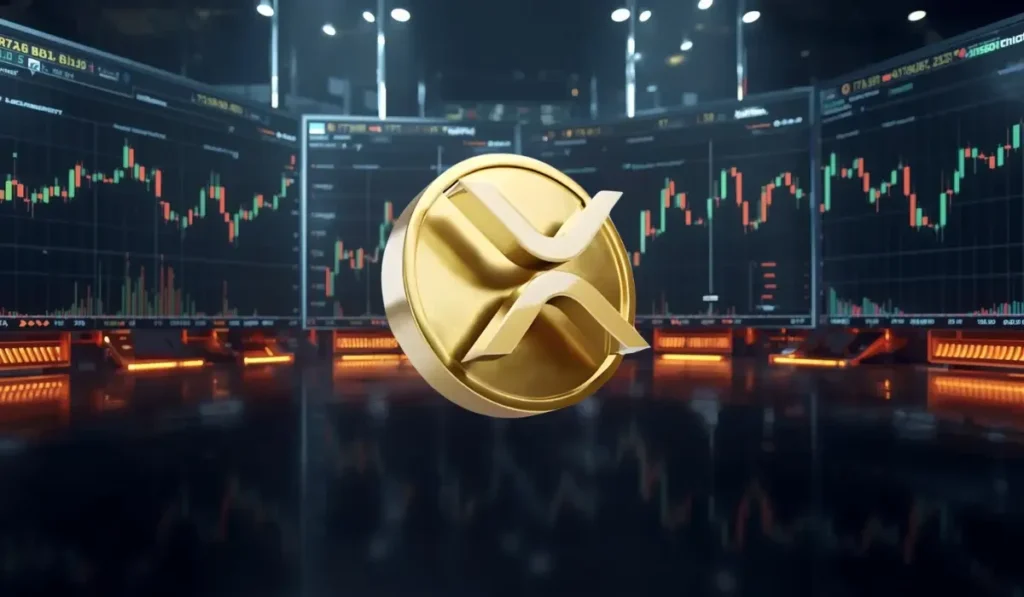 XRP price prediction chart showing 2025–2026 trends with bullish and bearish indicators