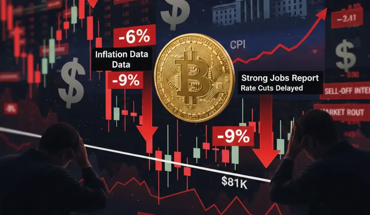 Bitcoin Crash: Bitcoin Falls Below $81K as Strong Jobs Data, Inflation Weigh on Rate Cut Hopes
