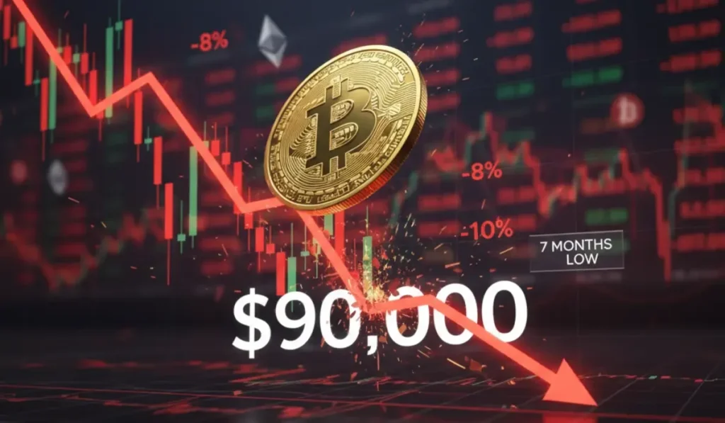 Bitcoin News: Bitcoin Falls Below $90,000 for the First Time in Seven Months