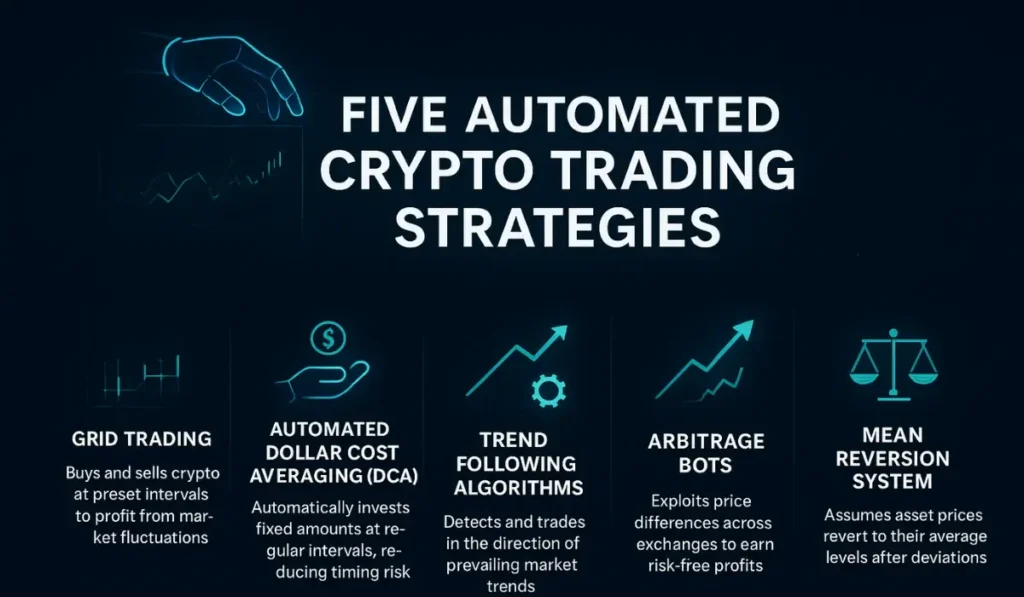 Five Automated Crypto Trading Strategies