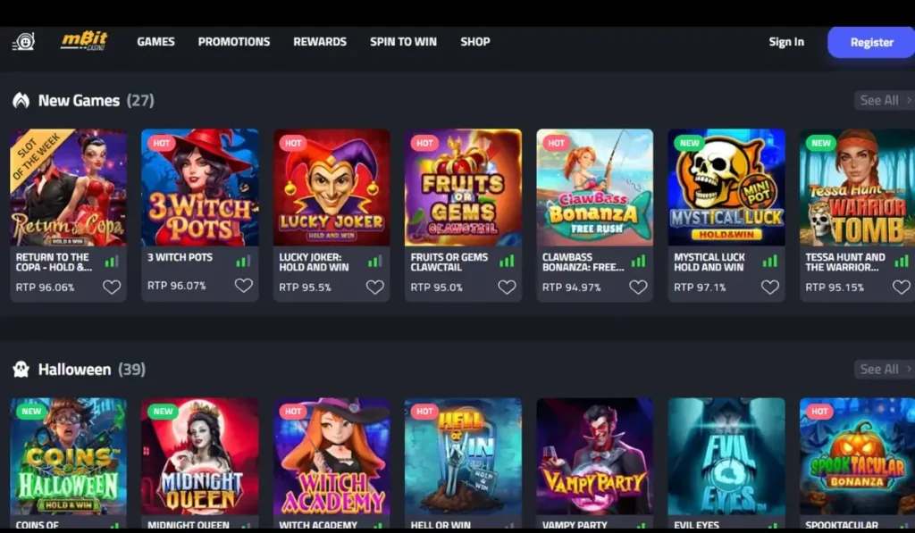 mBit casino with high bonuses and fast crypto transactions
