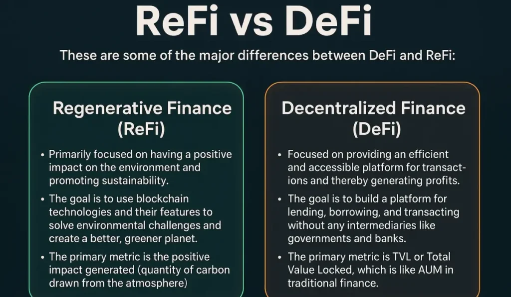 ReFi vs DeFi - Bitemycoin