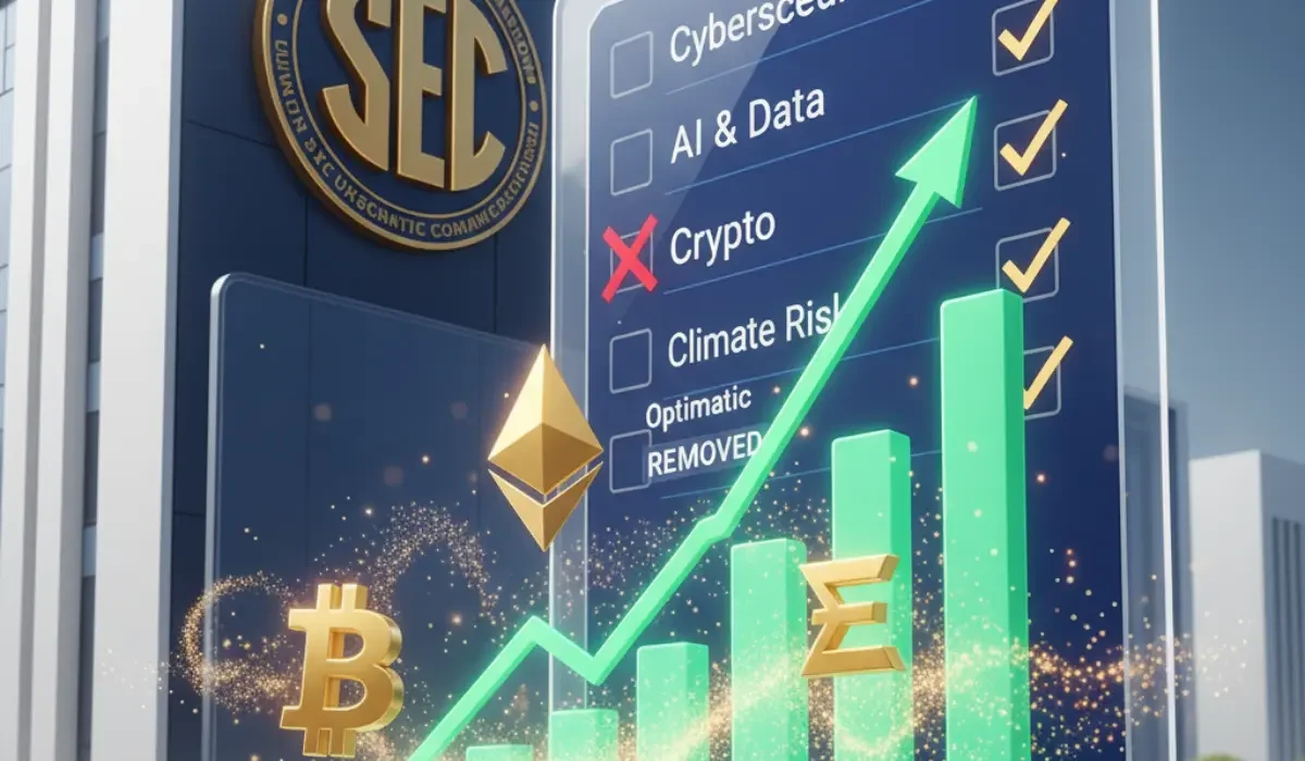 SEC Drops Crypto From 2026 Examination Priorities, Signals Market Growth