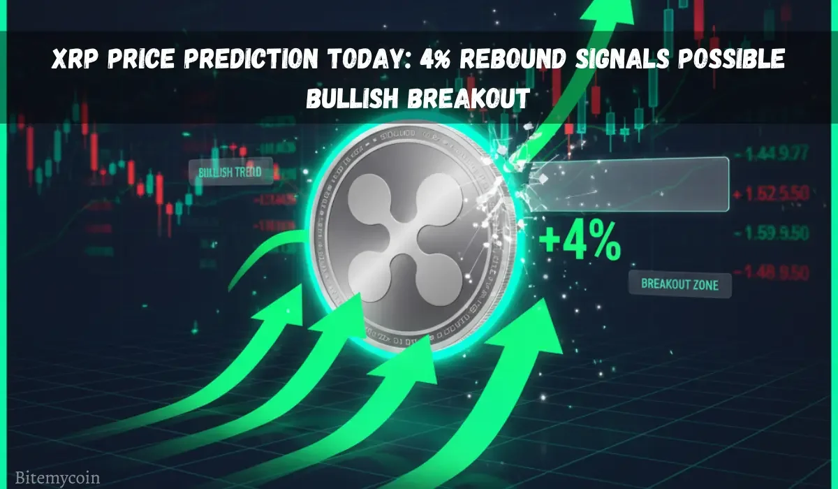 XRP Price Prediction Today: 4% Rebound Signals Possible Bullish Breakout
