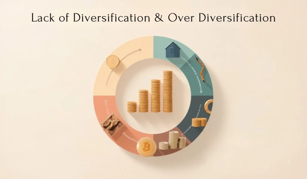 Lack of diversification and over-diversification in crypto investing