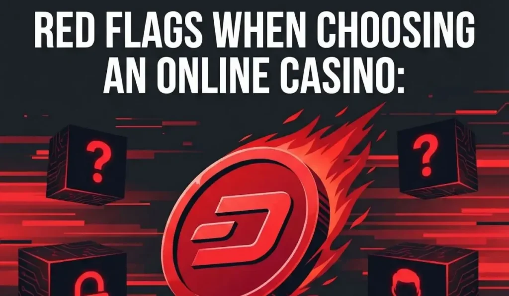 Red Flags for choosing a dash casino