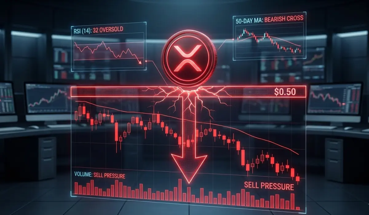 XRP Price Weakens at Critical Level, Raising Risk of Deeper Pullback