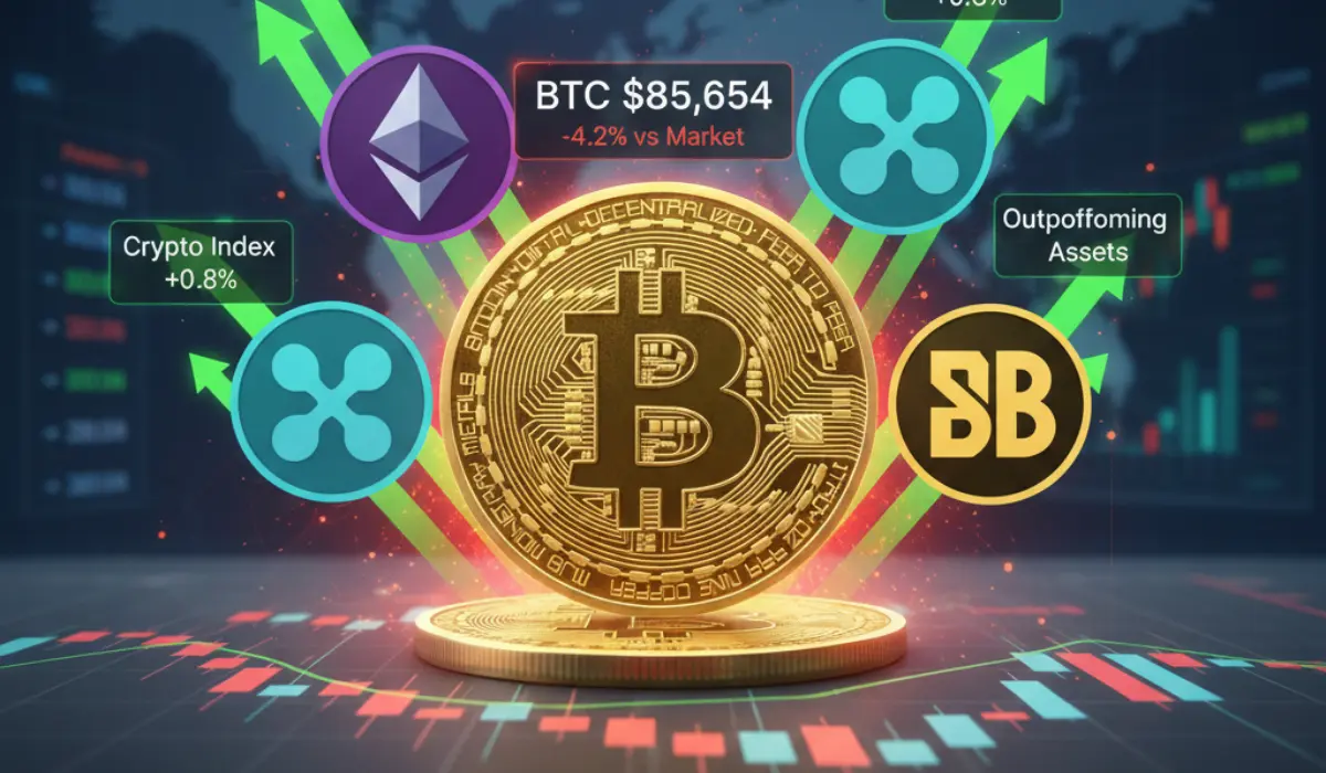 Bitcoin at $85,654 Today Underperforms the Broader Crypto Market by Over 4%: Why Is Bitcoin Lagging?
