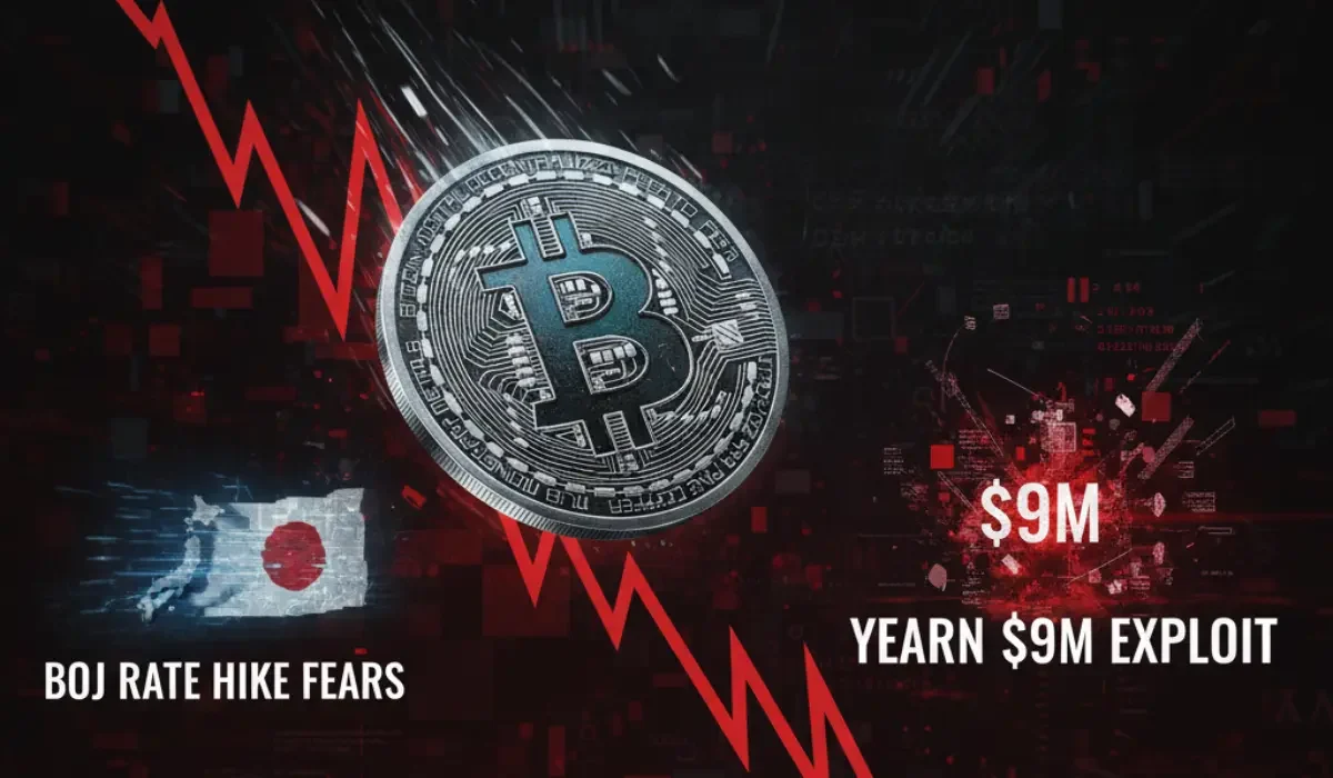 Bitcoin Falls Below $86K as Crypto Market Drops on BOJ Rate Hike Fears, Yearn $9M Exploit