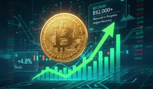 Bitcoin News: Bitcoin Rebounds Above $92,000 After Market Dip