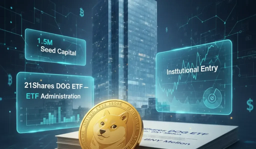 BNY Mellon Named Administrator for 21Shares Dogecoin ETF, Seeds $1.5M