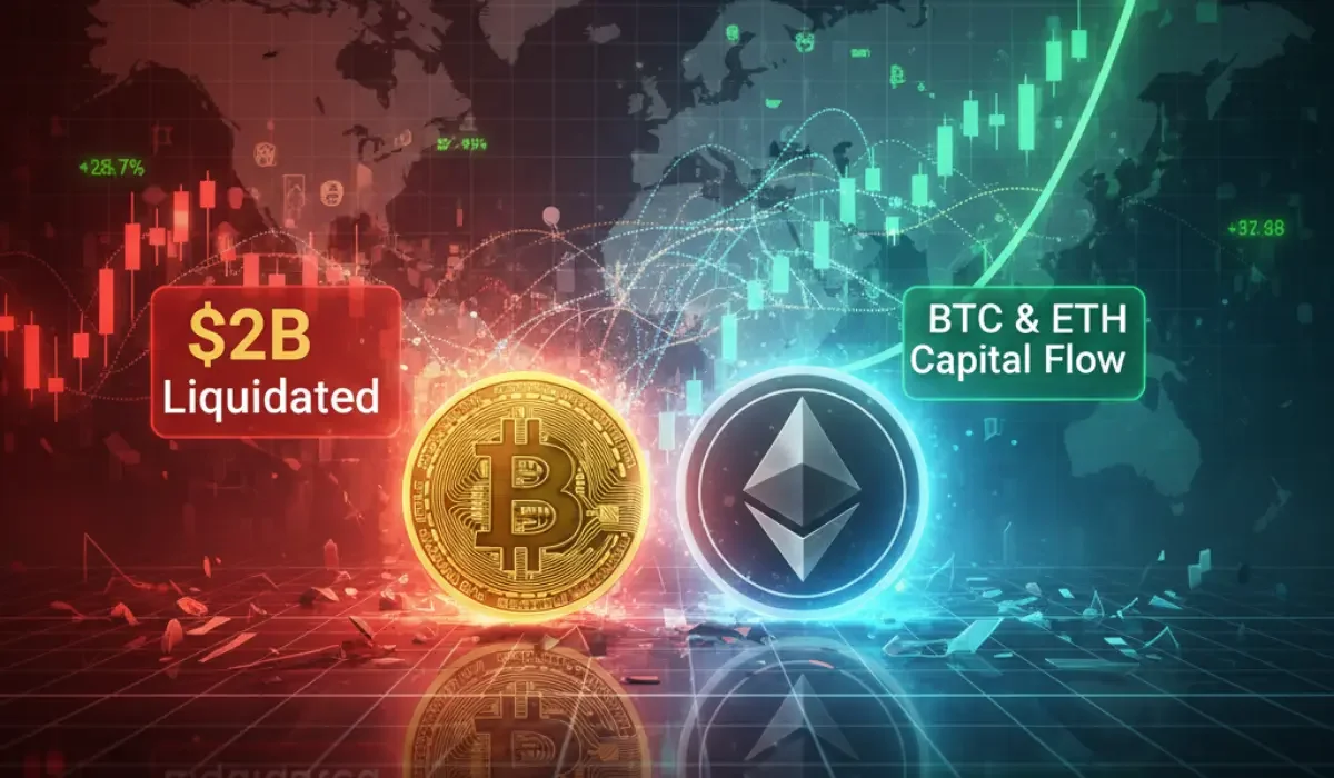 Crypto Market Stabilizes as $2B Liquidation Spurs Capital Rotation to BTC and ETH
