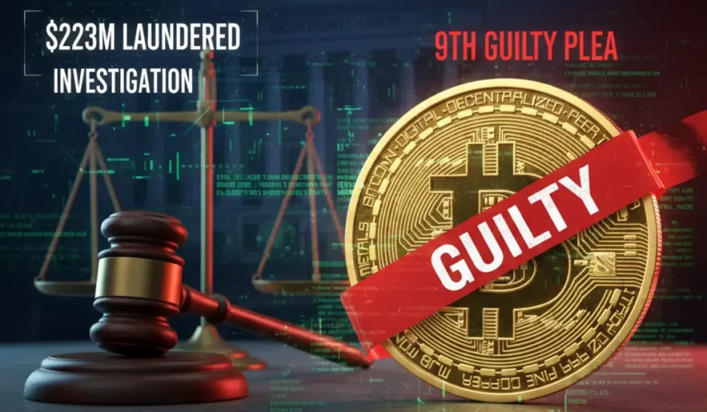 U.S. Justice Department Announces Ninth Guilty Plea in $263 Million Bitcoin Laundering Case